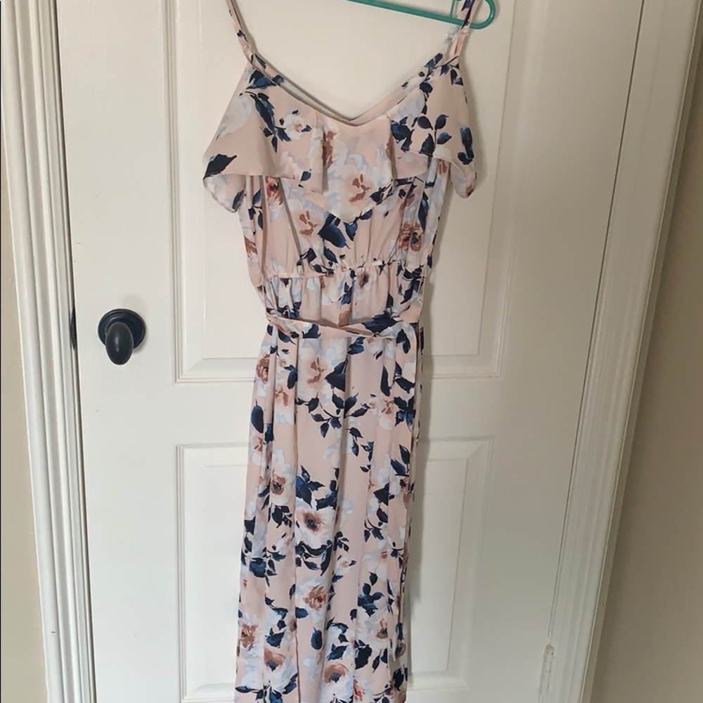 Floral print midi dress